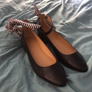 Brand new Talbots Edison Ankle strap scarf tie shoe